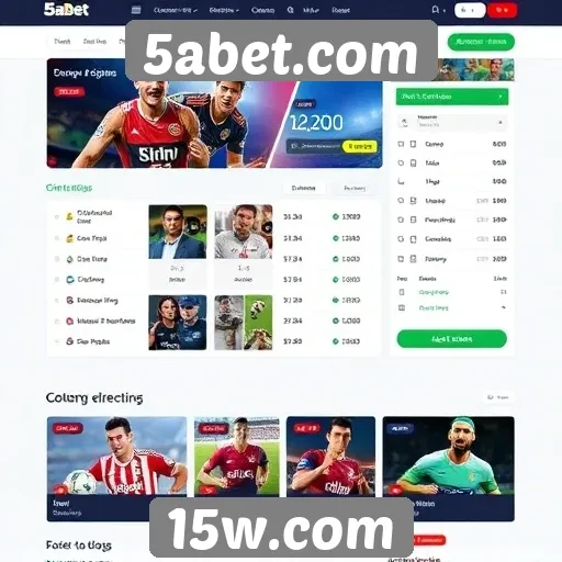 Acessibilidade e design do site 5abet.com
